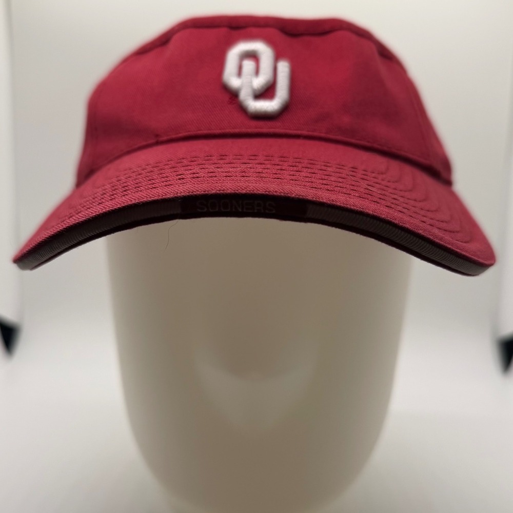 Oklahoma Sooners OU Crimson Red Adjustable Visor Captains‎ Collection College